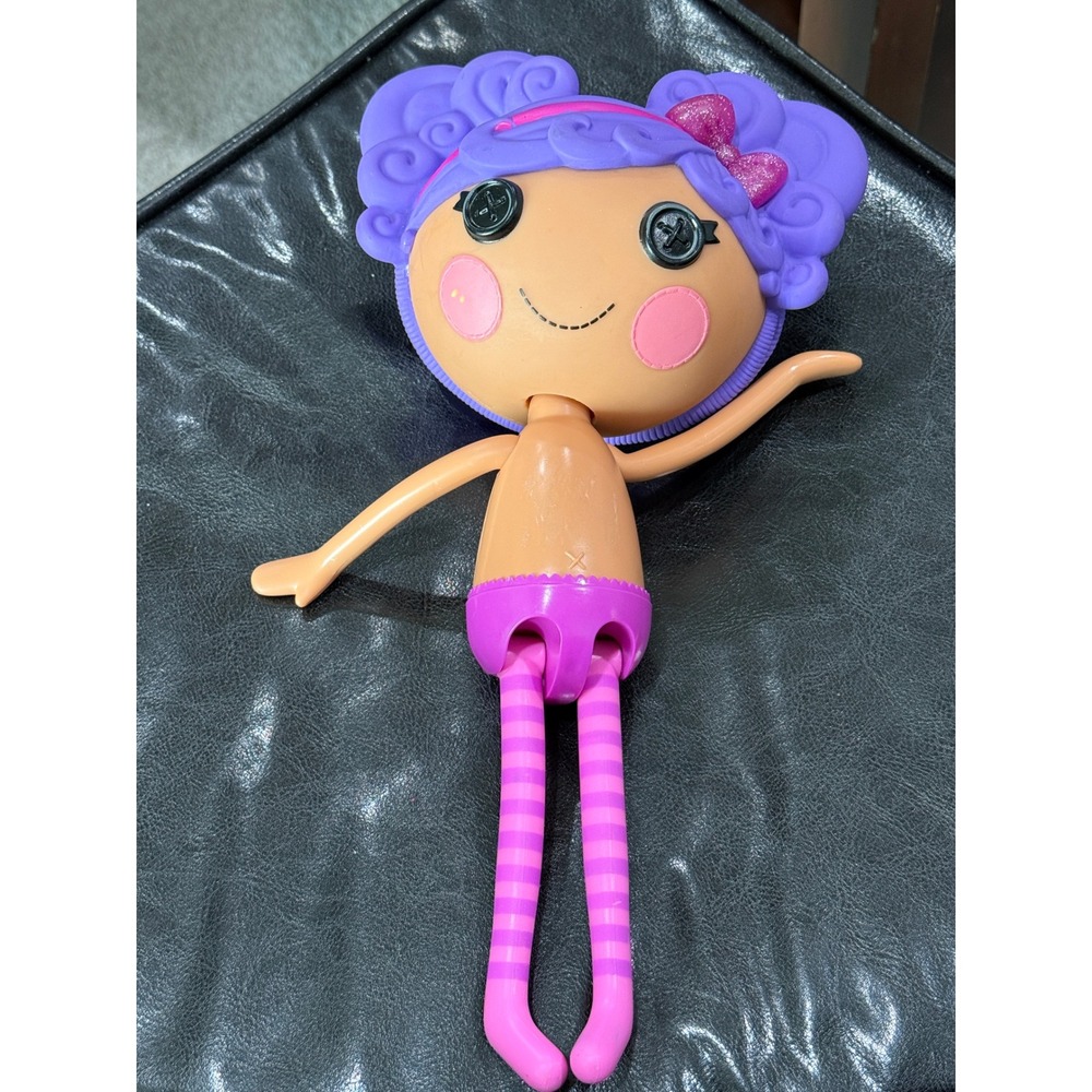 Lalaloopsy Doll Mittens Fluff n Stuff Purple Hair Button Eyes